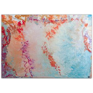 Peinture "Cllinoy" pouring moderne Denis Regoin