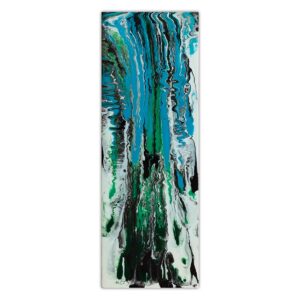 Tableau panoramique vertical abstrait moderne "Myliez" – Œuvre unique par Denis Regoin