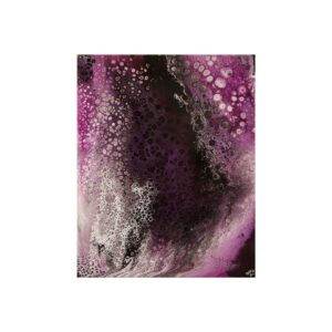 Œuvre abstraite violette et noire pour décoration intérieure élégante Denis Regoin