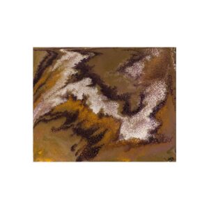 Tableau décoratif abstrait marron et ocre pour ambiance chaleureuse